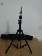 Mannequin Tripod with 3--Stabilizing Base Pedals - Black for Mannequin Head.