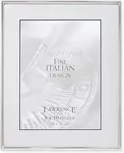 Lawrence Frames Simply Metal Picture Frame, 8 by 10-Inch, Silver