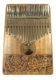 17 keys Myron Solid AU Koa Kalimba MBIRA Thumb Piano djembe pattern MK-17KG