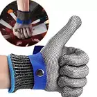 Stainless Steel Mesh Protective Glove Cut Resistant Mail Chain Work Safety I6U8