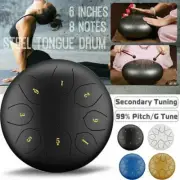 Rain Drum for Outside Garden When It Rains Chakra Drum 8 Note Steel Tongue Chime