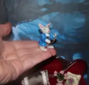 ALICE IN WONDERLAND White Rabbit MADE TO ORDER OOAK 1:12 Dollhouse handmade IGMA