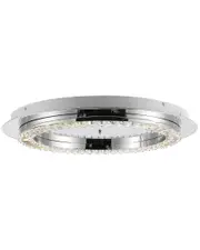 JONATHAN Y Cristal 24in Integrated Glam LED Flush Mount
