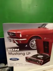 ION Mustang LP 4-in-1 Car Styled AM/FM Stereo Turntable Music System RARE SEALED