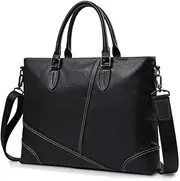 [HAMKVBPR] Messenger Bag Mens Briefcase Men's Briefcase Leather Handbag Bag for Work Business