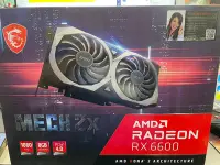 在飛比找Yahoo!奇摩拍賣優惠-微星Radeon RX6600 MECH 2X 8G 檔板微