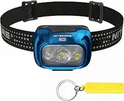 Nitecore NU31 550 Lumen Lightweight Aluminum Headlamp Triple Output USB-C Rechargeable Headlight Tag (Blue)