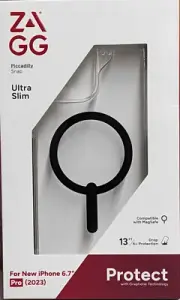 ZAGG Piccadilly Snap Case For iPhone 15 Pro Max - Clear/Black