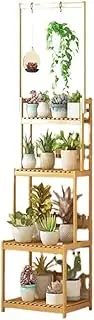 Plant Display Stand Hanging Plant Rack Indoor Bamboo Tall Plant Holder for Multiple Plants Flower Holder Stand Coat Rack Stand for Window Plant Ladder Frame Indoor Garden Balcony Home Decor