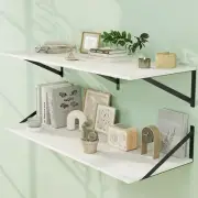 Floating Shelves for Wall, 12 Inch Deep Floating Shelves Set 36"W x 12"D White