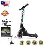 Light-Up Kick Scooter for Kids, Adjustable Handlebar & Foldable Design - Jupiter