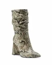 Vince Camuto AMBIE Pull On Pointed Toe Boot Multi Snake Slouchy Boots