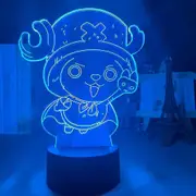Wwxx Veeki One Piece Tony Tony Chopper Night Light 7 Color Change Led Kids Bedside Action Figure Fixtures 3d Visual Anime Usb Desk Touch Base With ...
