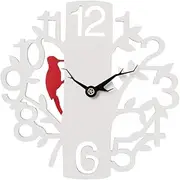 Outdoor Wall Clock Weatherproof, 16 Inch Garden Wall Clocks Outdoor White Outside Clocks for Garden, Accurate Timing Creativity Personality, Suitable for Outdoor Wall Decoration