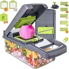 Vegetable Chopper Slicer 13-In-1 with 7 Blades Veggie Dicer Onion Fruit Cutter