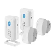 2x Wireless Shed Alarm System Garage Motion Sensor PIR Waterproof Home Security