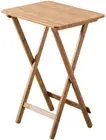 Folding Bamboo Bedside Table Foldable TV Tray Work Serving Reading Desk Snack...