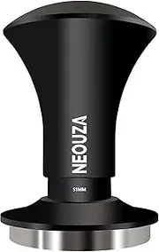 NEOUZA Espresso Tamper V2 Dual Calibrated Spring Loaded for Coffee Machine Portafilter, Anti Pressure Deflection, Refined Handle, Stainless Ripple Base (50.8mm)