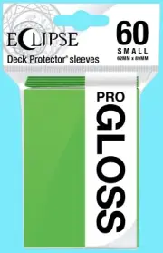 60 ULTRA PRO ECLIPSE LIME GREEN SMALL PRO-GLOSS DECK PROTECTOR Card Sleeve tcg