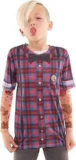 [Faux Real] Kid's YTH Hipster Bow Tie Suspenders Childrens Costume