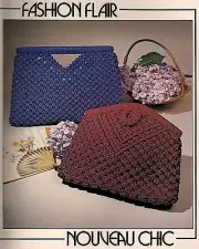 Fashion Flair & Nouveau Chic Clutch Handbag Patterns #1221 Macrame Purse News II