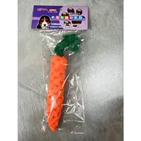 在飛比找蝦皮購物優惠-D10271 紅蘿蔔棉繩寵物玩具