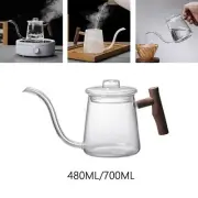 Glass Gooseneck Kettle Water Kettle Ergonomic Handle Fast Heating Teapots