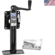 Pro Series Bolt-On Trailer Jack, Topwind 2000 lb Capacity - Sleek Black Design