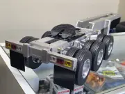 Aluminum Tamiya 1/14 R/C Semi 3 Axles Wheel Tow Dolly Trailer 5th wheel Coupler
