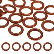 50mm Natural Wooden Rings, 30 Pack Wood Ring Round Linking Rings, Coffee