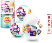 Mini Brands Zuru Mini Minis FILL THE FRIDGE 2 Capsule Collectible Miniature Toy