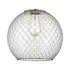 Innovations Large Farmhouse Chicken Wire 10" Light Glass, Sphere - G122-10CSN