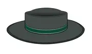 Grey/Bottle Felt Hat