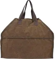 Gigicial Firewood Carrier Canvas Storage Bag, Fire Wood Carrier Bag for Indoor Fireplace Wood Stove Accessories and Outdoor Camping