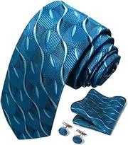 [SLEDEZ] Men Necktie Sets Bow Tie 3 Piece SetBusiness Formal TieMen's Tie Set