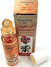 [Zuluf] Light of Jerusalem Frankincse & Myrrh Biblical Gift Made of Perfumed Anointing Oil - 10ML Bottle