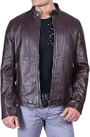 [Luis Leather] Men's Leather Jacket, Biker Jacket