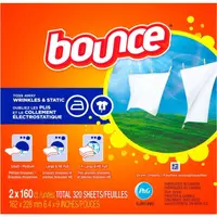 在飛比找蝦皮商城優惠-Bounce 戶外清香烘衣紙柔軟片 去靜電紙 橘盒 160張