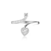 SIGNATURE SEALED WITH A KISS RING SILVER - 6