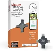 [Picture Keeper] Connect Photo & Video USB Flash Drive for Apple, Android, & PC Devices, 16GB Thumb Drive