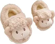 [DYZANOROKY] Slippers, Cotton Filled Shoes, For Children, Boys, Girls, Winter, Warm, Fleece-Lined, Thick Sole, Soft, Cute, Animal Slippers, Hard To Slip Off, For Girls, Boys, Indoor Shoes, Room Shoes