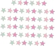 SHINEOFI Craft Pentagram Soft Clay 10 Pcs Set Snowflake Cake Toppers Bows Nail Charms Butterfly Glitter Sprinkles for Events Parties