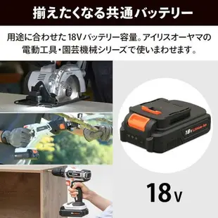 【日本代購】IRIS OHYAMA 無線 草皮修剪器 割草 18V JHC1218 (附電池)