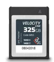 ProMaster CFexpress Type B 325GB Velocity CINE 1400MB/s Write speed &1780Read