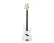 Freedom 4 String Medium Scale Electric Bass Guitar White PB-WH
