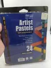 Vintage Pro Art Artist Pastels 24 Basic Colors Vintage Soft Blendable *READ*