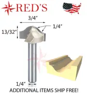 Tideway Carbide PRO LC05091204 3/4" DIA Trim or Panel Ogee 1/4" shank router bit