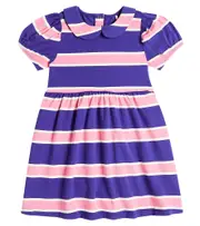 [Mini Rodini] Mini Rodini Striped cotton-blend dress Y 10/11 purple