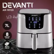 7L Automatic Air Fryer Healthy Low Fat Kitchen Cooker Touch Control with Timer