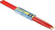 uxcell Maple Wood Drumstick Anti Slip Drum Stick 5A Red 1 Pair for Drumming Musical Instrument Percussion